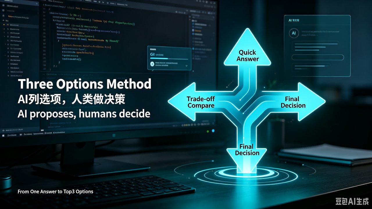 Cover image: The Three-Options Tradeoff — Don't Let AI Replace Your Thinking