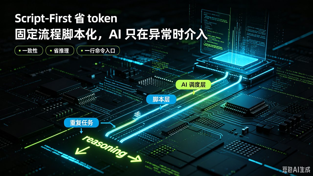 Script-First：把重复决策固化成脚本，省下 AI 临场推理的 token