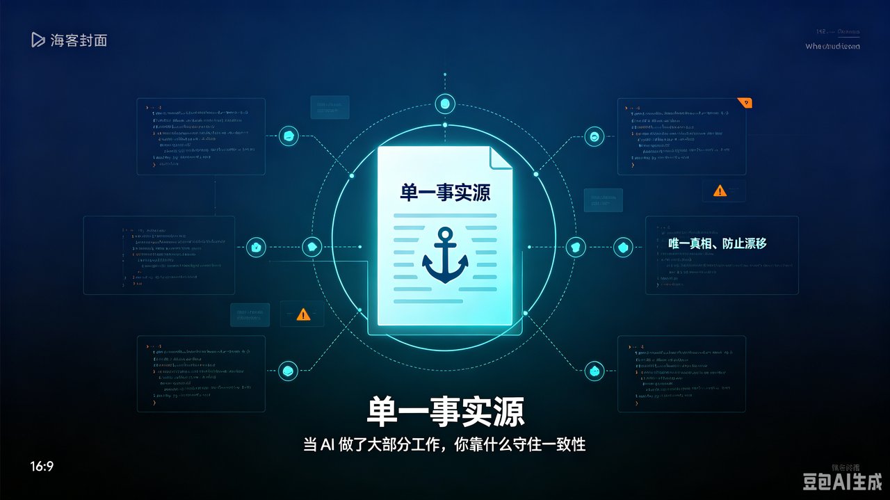封面图：AI 辅助开发中的单一事实源